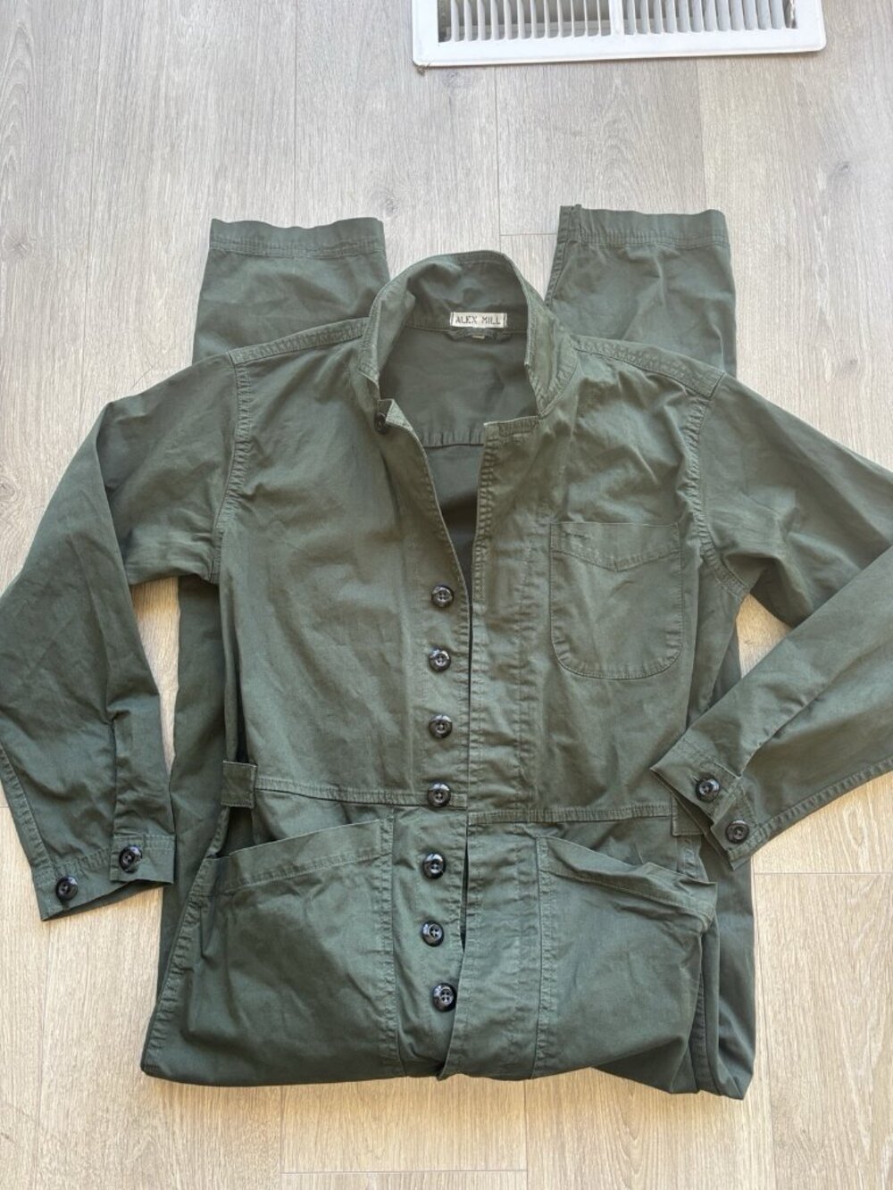 Alex Mill Standard Jumpsuit - Pine Needle Olive Green Sz. S Small
